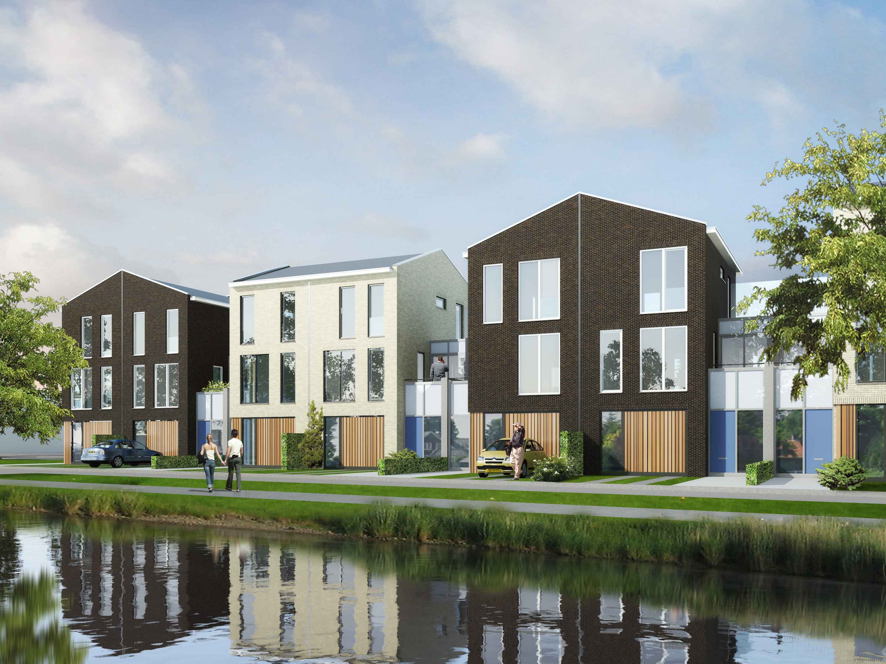 13 geschakelde woningen Engelbrechtweg Rotterdam